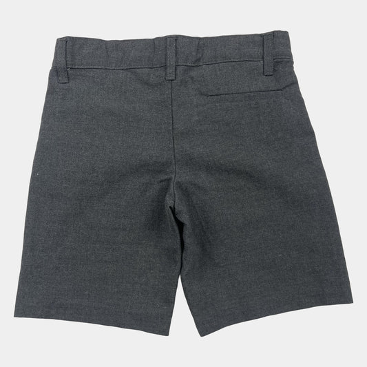 Graue Hose mit Gürtelschlaufen – back
