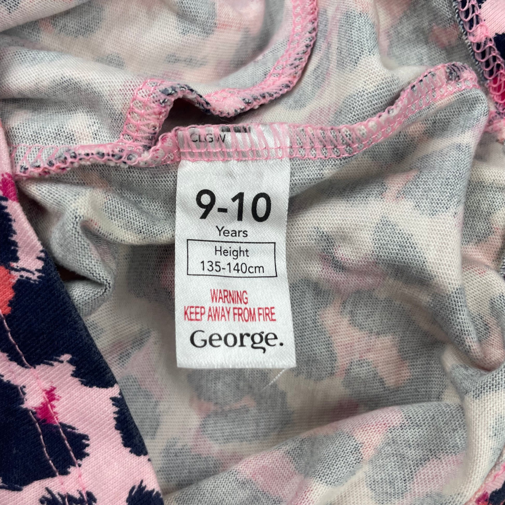 Rosa Baumwoll-Overall mit Leopardenmuster für Mädchen – label