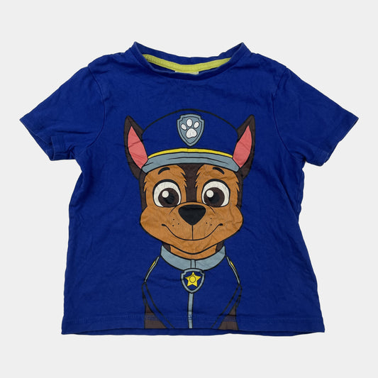 Blaues T-Shirt mit Hundemotiv für Jungen, Größe 2-3 Jahre – front