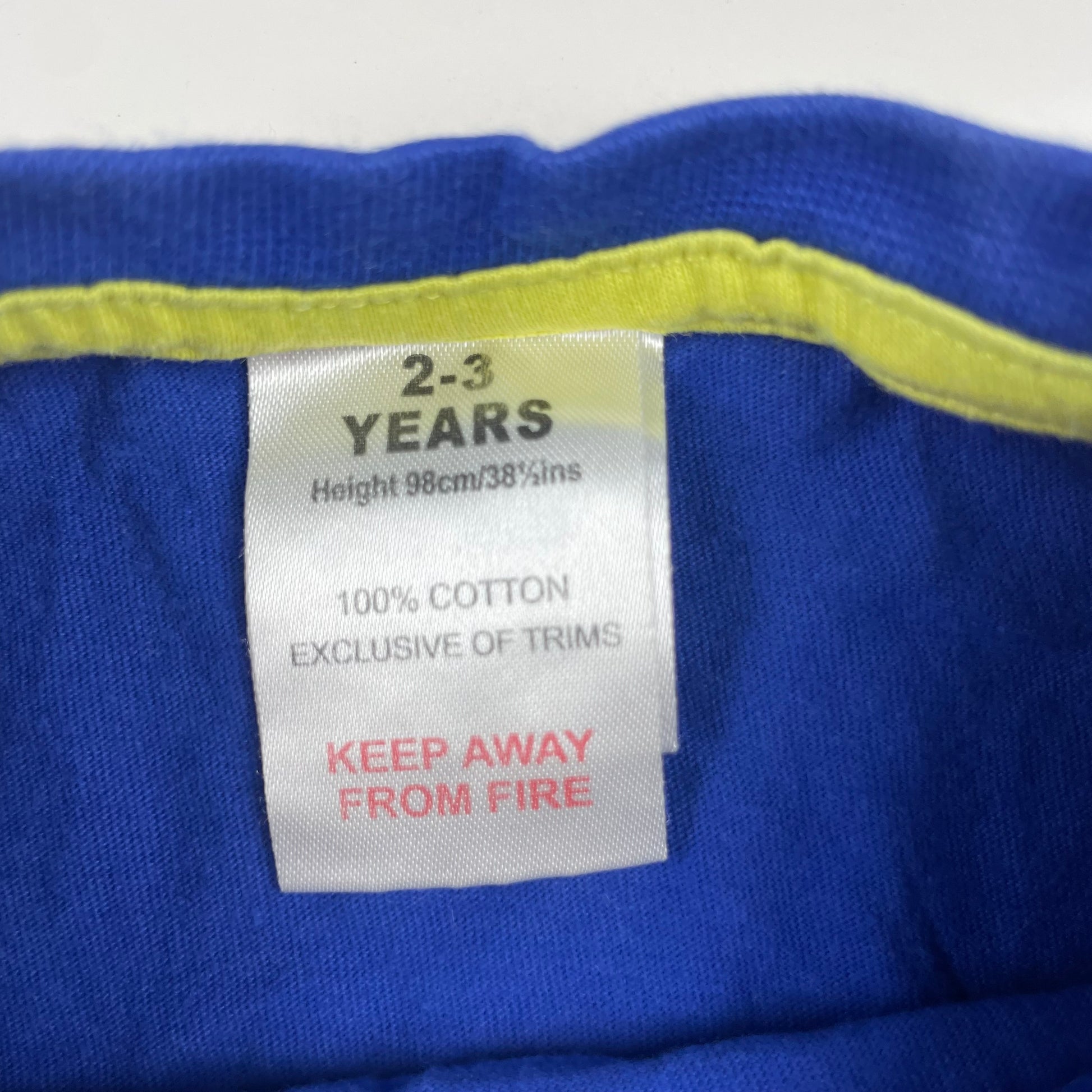 Blaues T-Shirt mit Hundemotiv für Jungen, Größe 2-3 Jahre – label