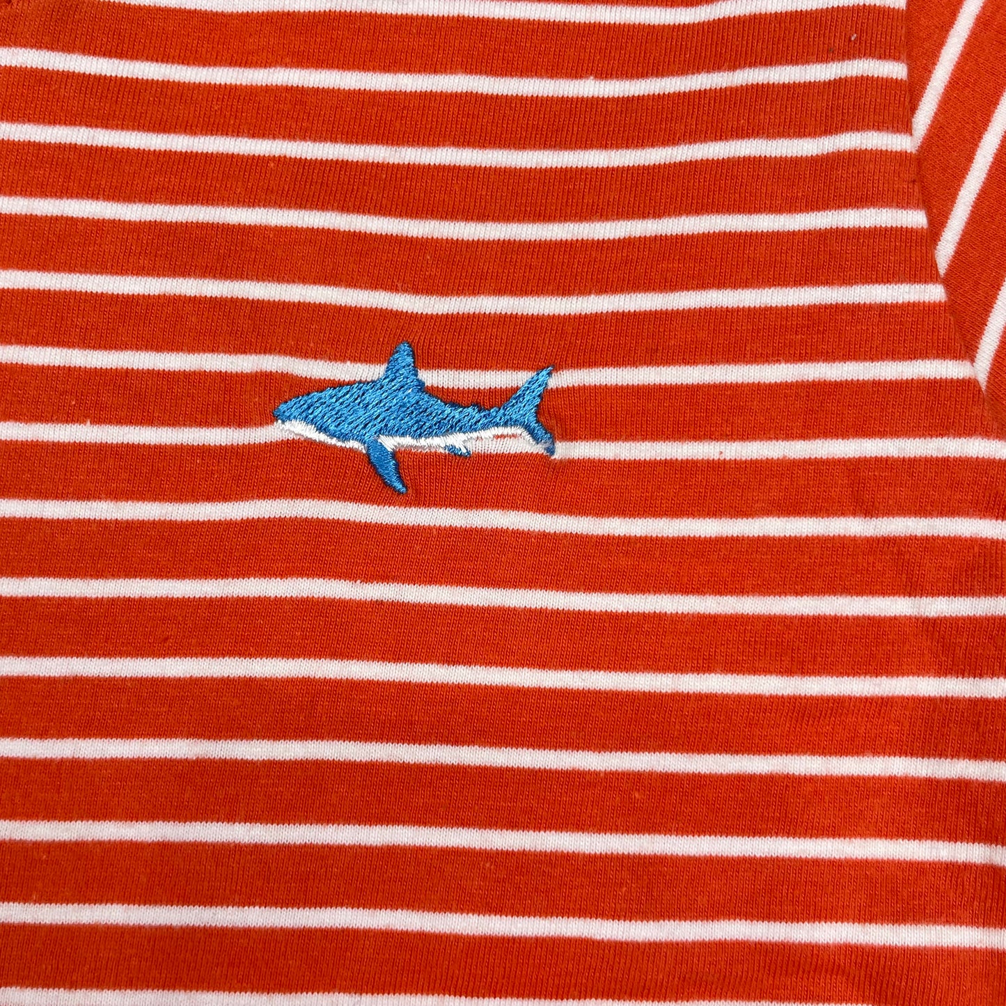 Orangenes gestreiftes T-Shirt von Mountain Warehouse für 13 Jahre alte Jungen. – fabric