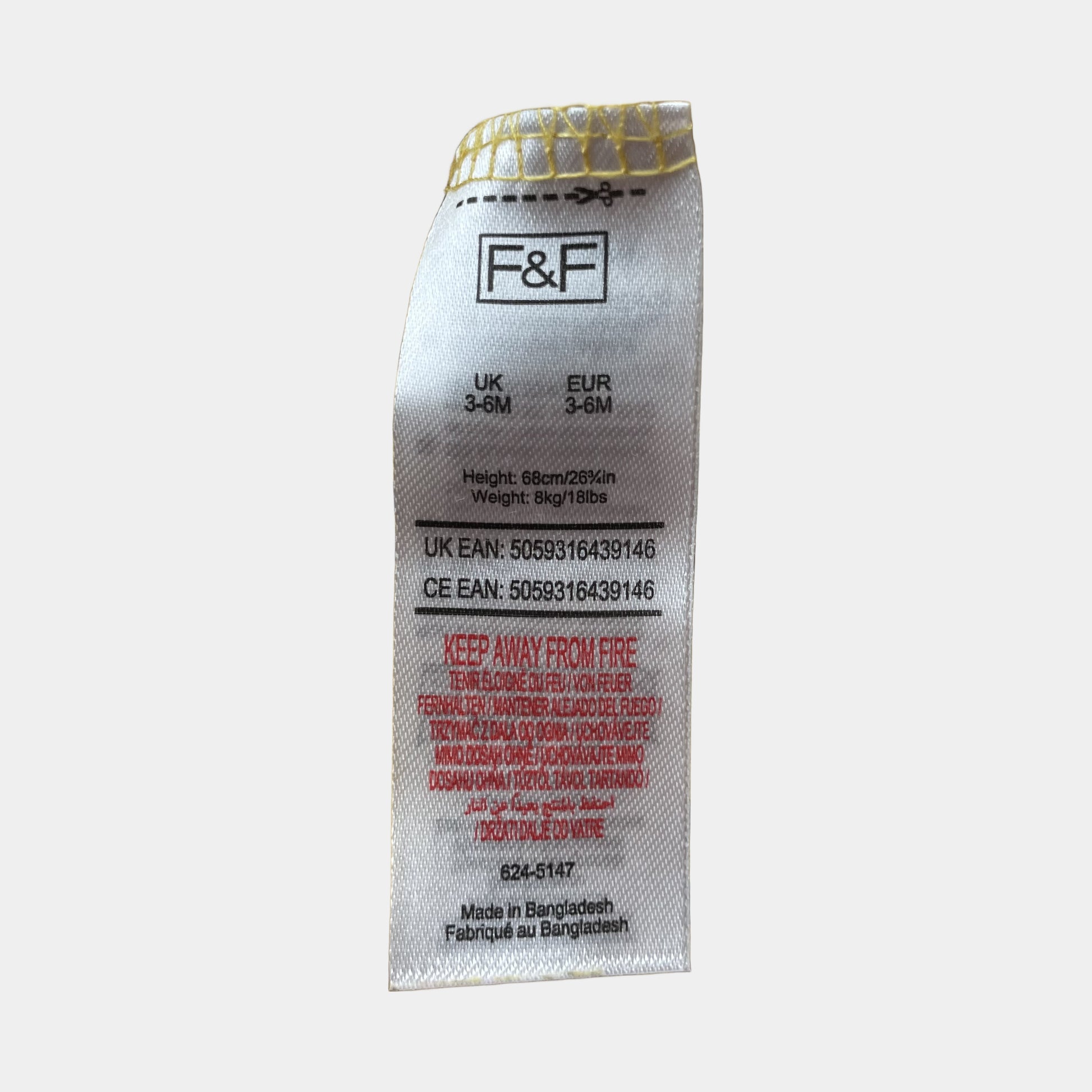 Gelber Body mit Affenmuster und kurzen Ärmeln – label