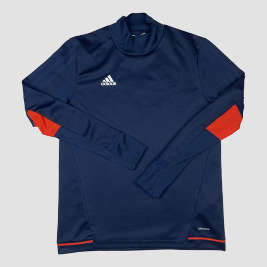 Dunkelblaues adidas Trainingsoberteil für Kinder, Größe 152