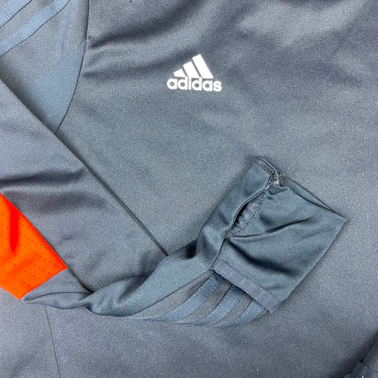 Dunkelblaues adidas Trainingsoberteil für Kinder, Größe 152