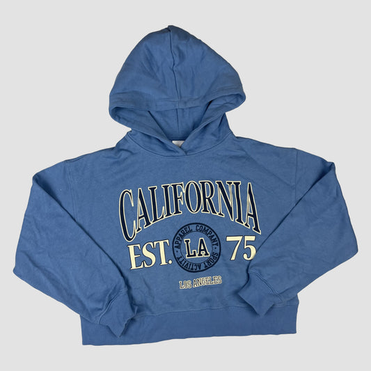 Blauer ZARA Hoodie mit California LA Print, Größe 140 (9–10 Jahre) – front