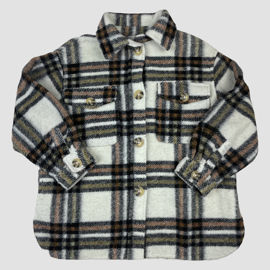 Karo-Hemdjacke von Zara, Größe 122 – front