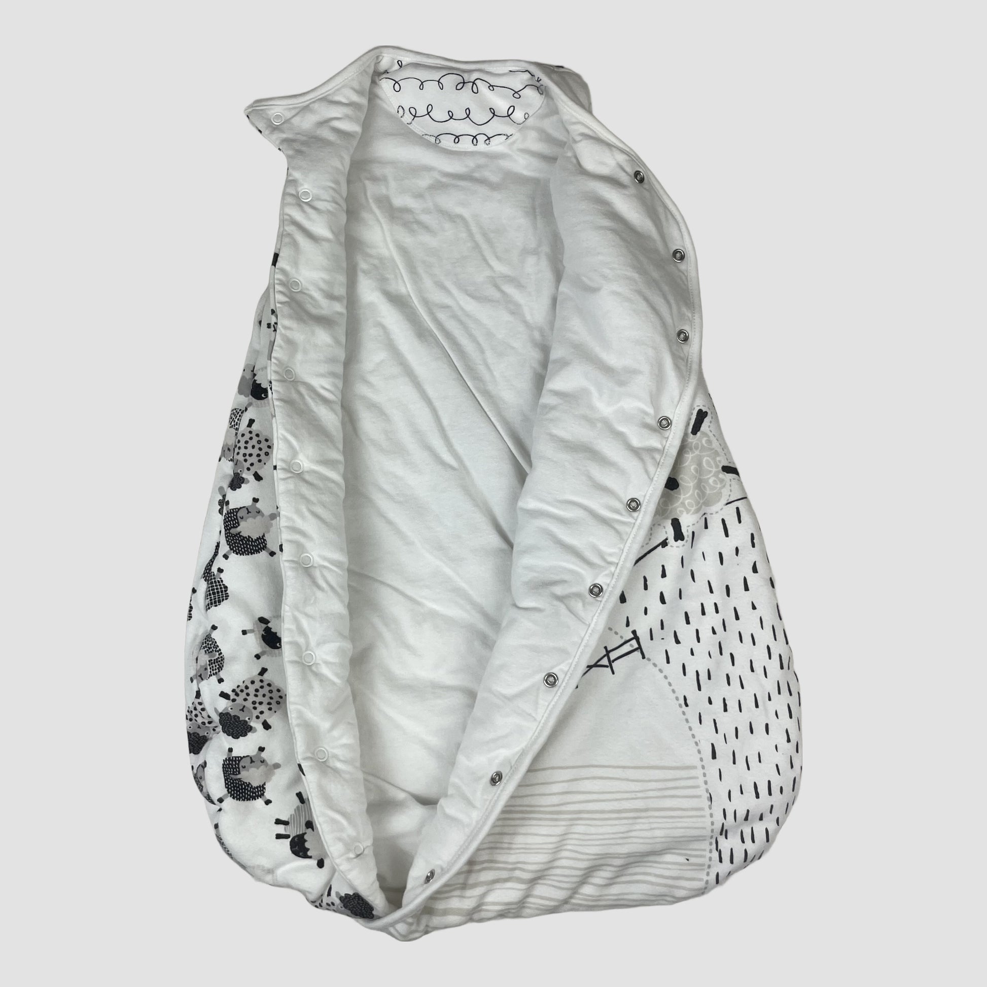 Nutmeg Schlafsack aus Baumwolle mit Schaf-Motiv, 2.5 TOG – Orikiddo Kinder Secondhand