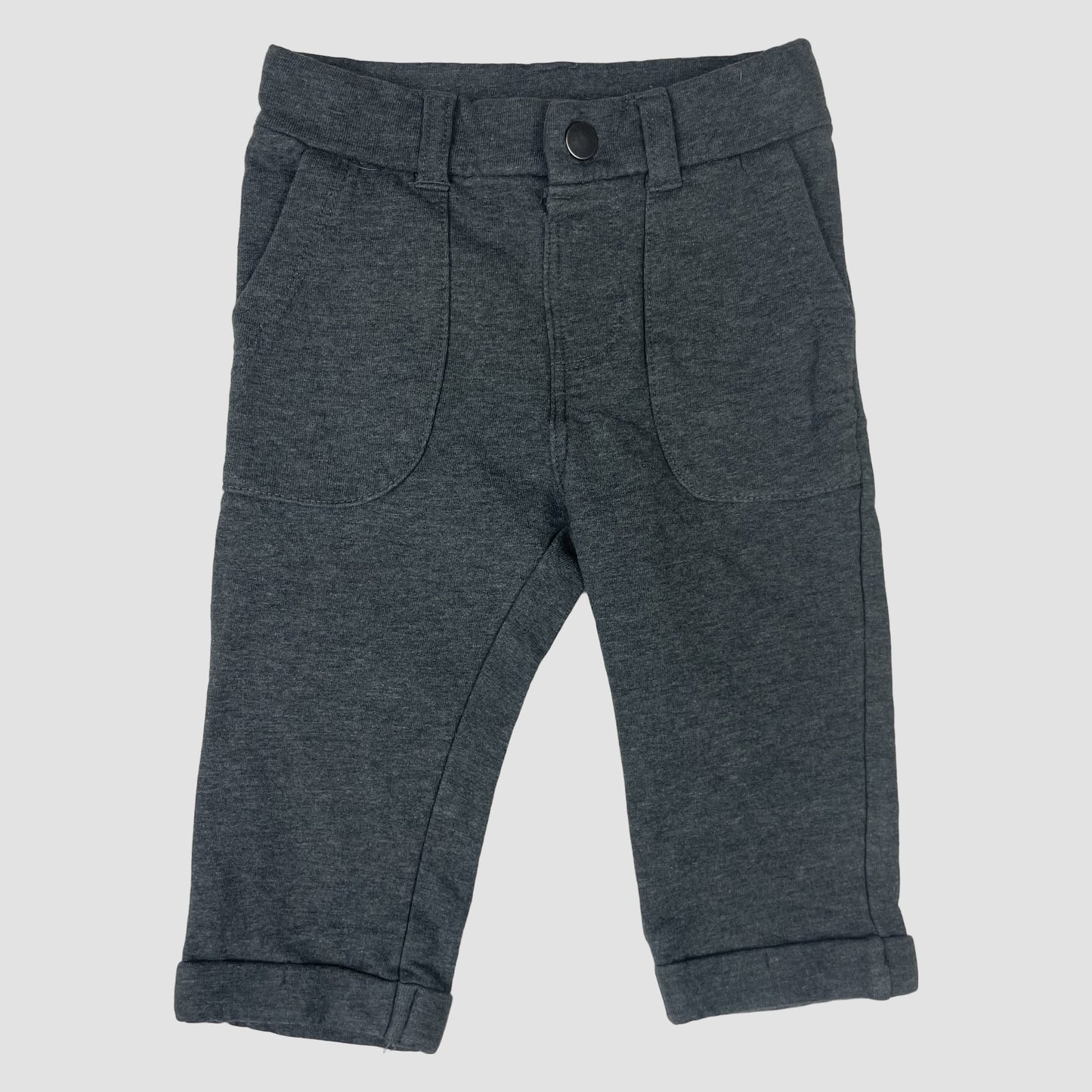 Graue Baby-Jerseyhose mit Taschen von name it, Größe 62 – front