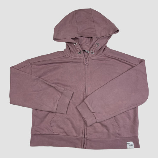Rosa Kapuzen-Sweatjacke von George, Größe 6–7 Jahre – front