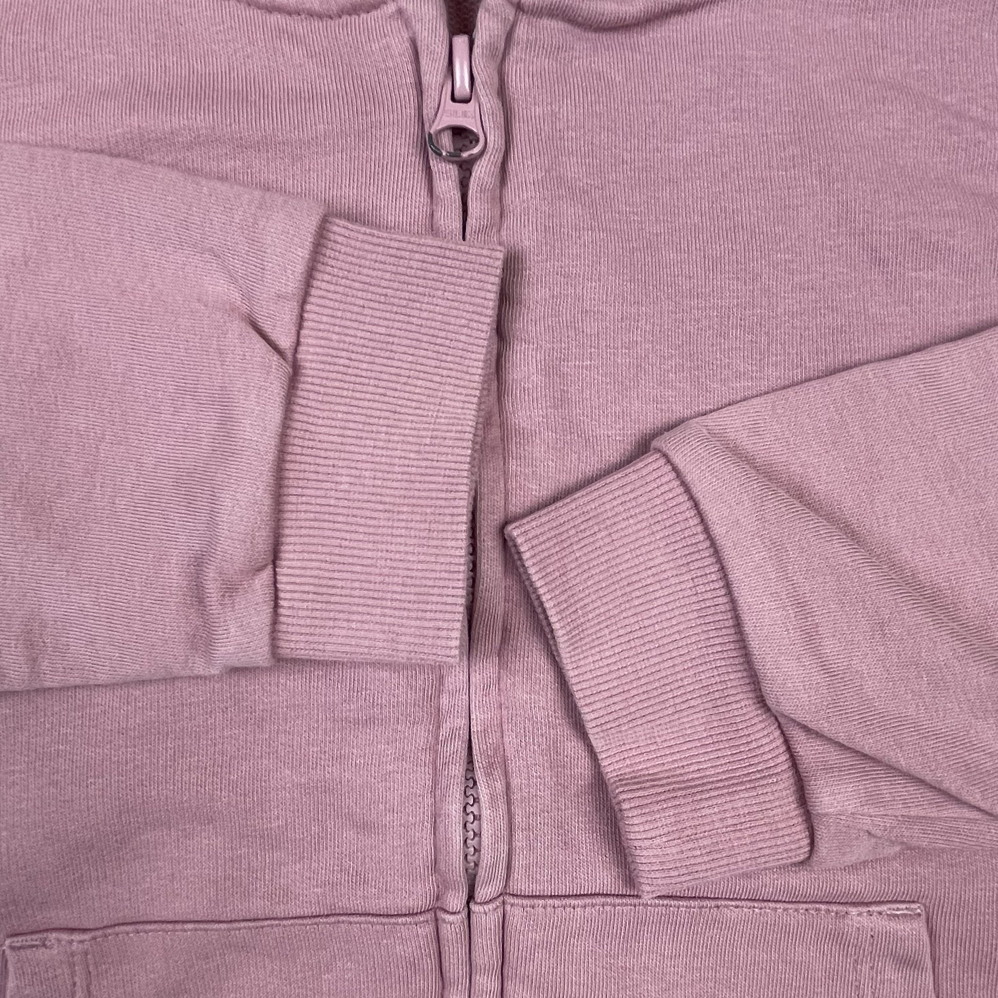 Rosa Sweatjacke von George mit Kapuze und Reißverschluss, Größe 7–8 Jahre – detail