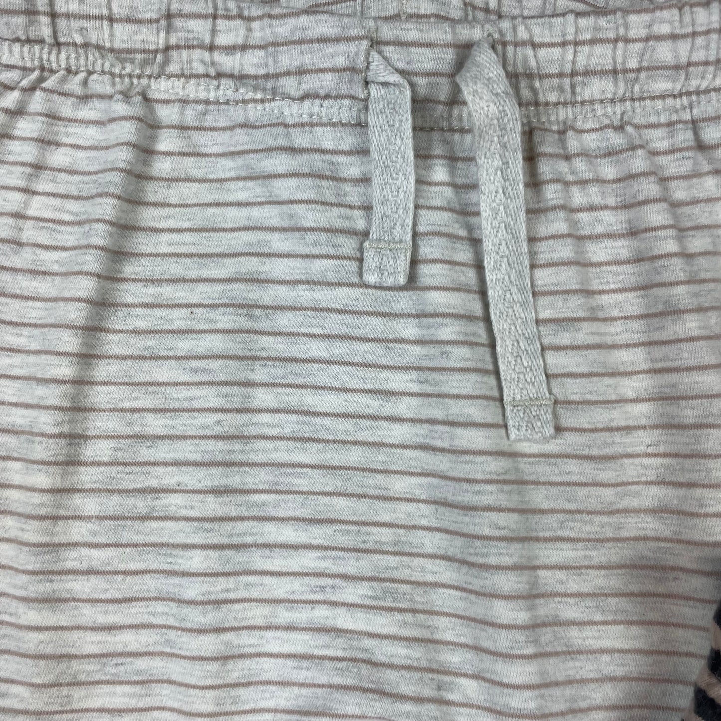 Zwei gestreifte H&M Jerseyhosen, Größe 92 – detail