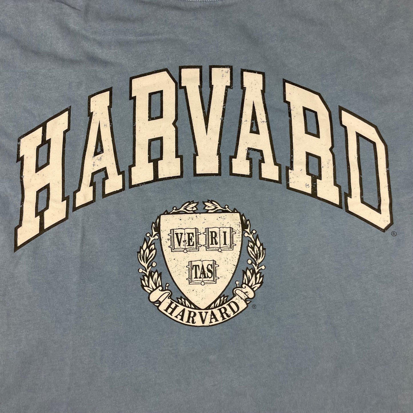 Blaues ZARA Harvard T-Shirt Kinder Gr. 128 – detail