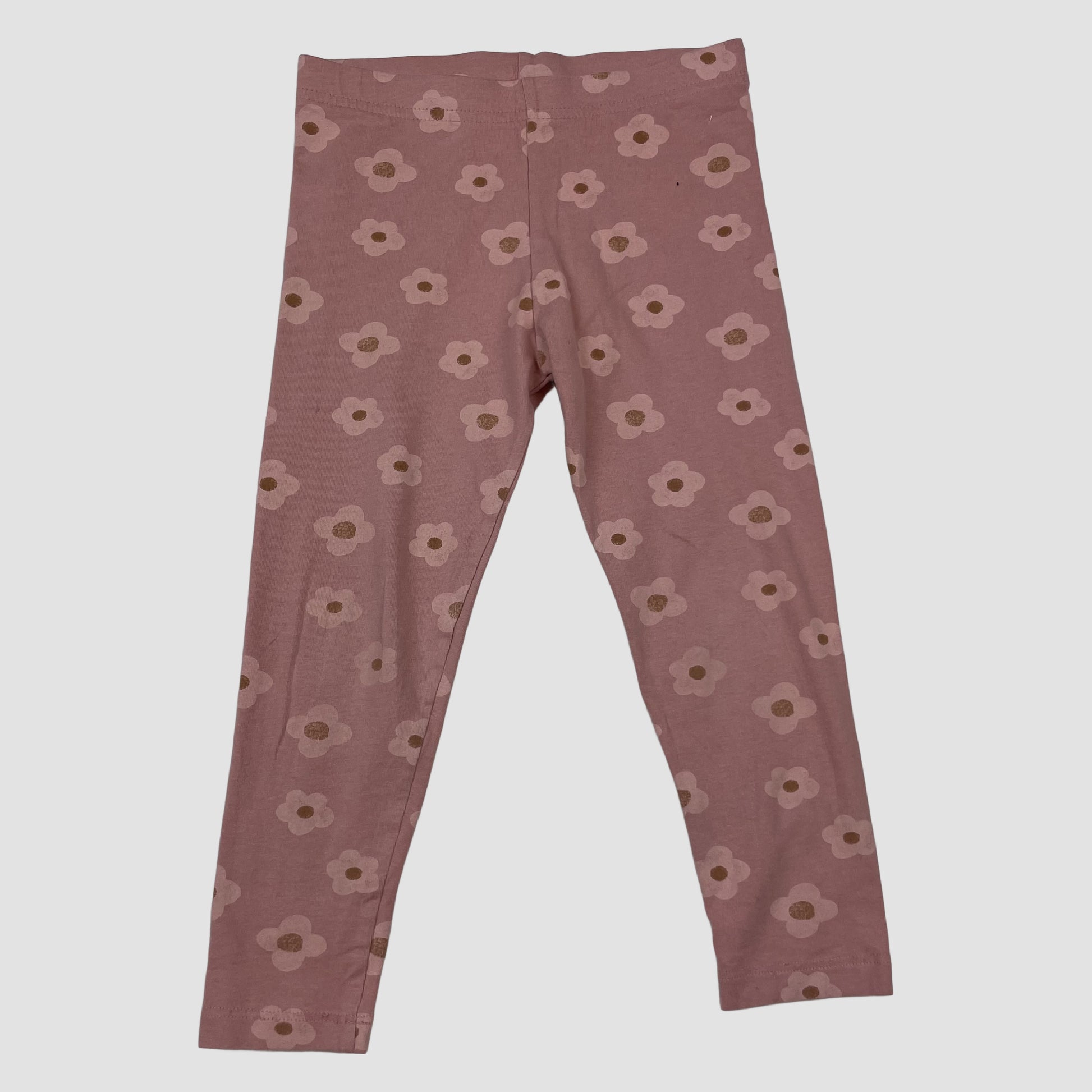 Rosa Leggings mit Blumenmuster von George, Größe 5–6 Jahre – front