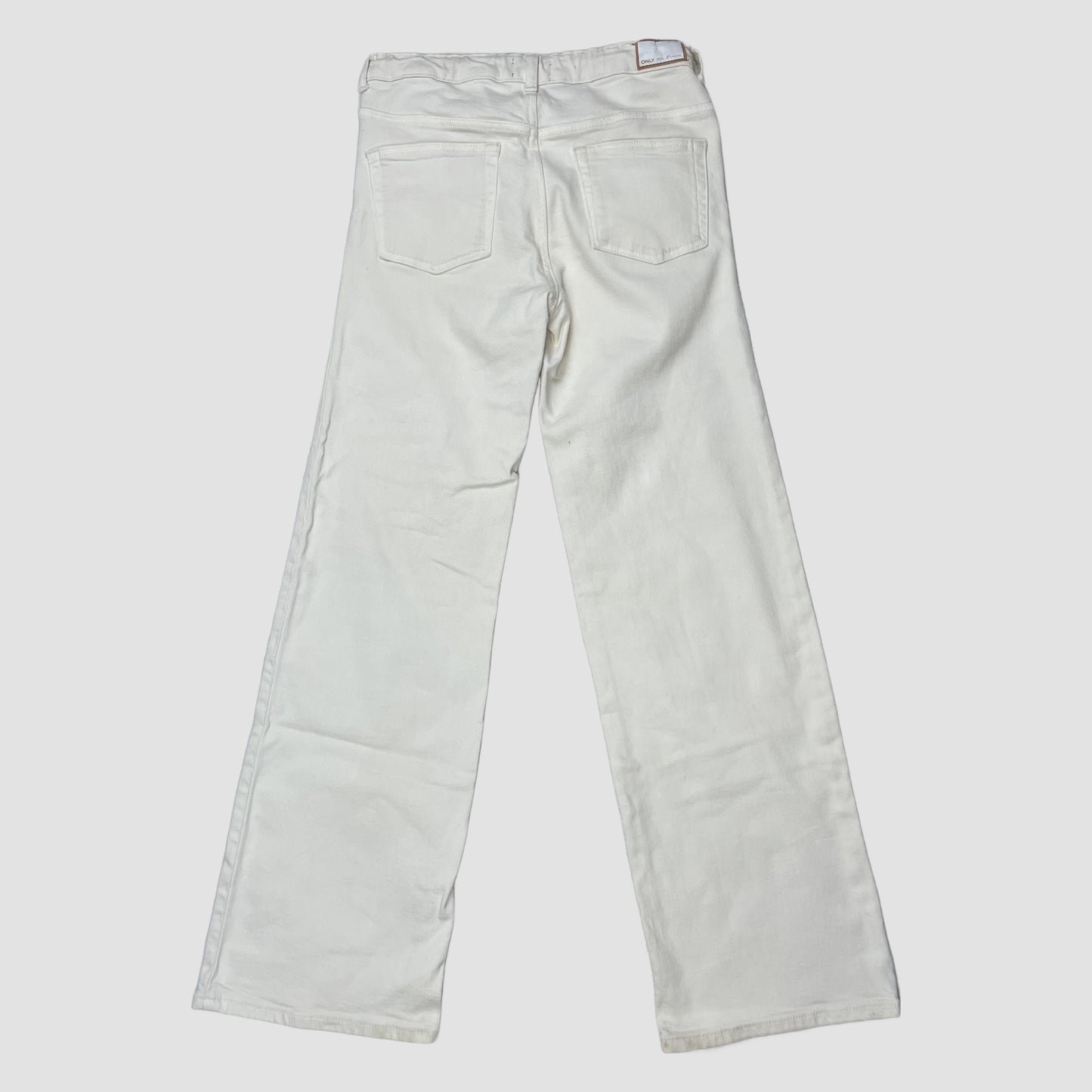 Weiße Jeans von ONLY, Größe 158 (13Y), mit geradem Bein und 5-Pocket-Design – back