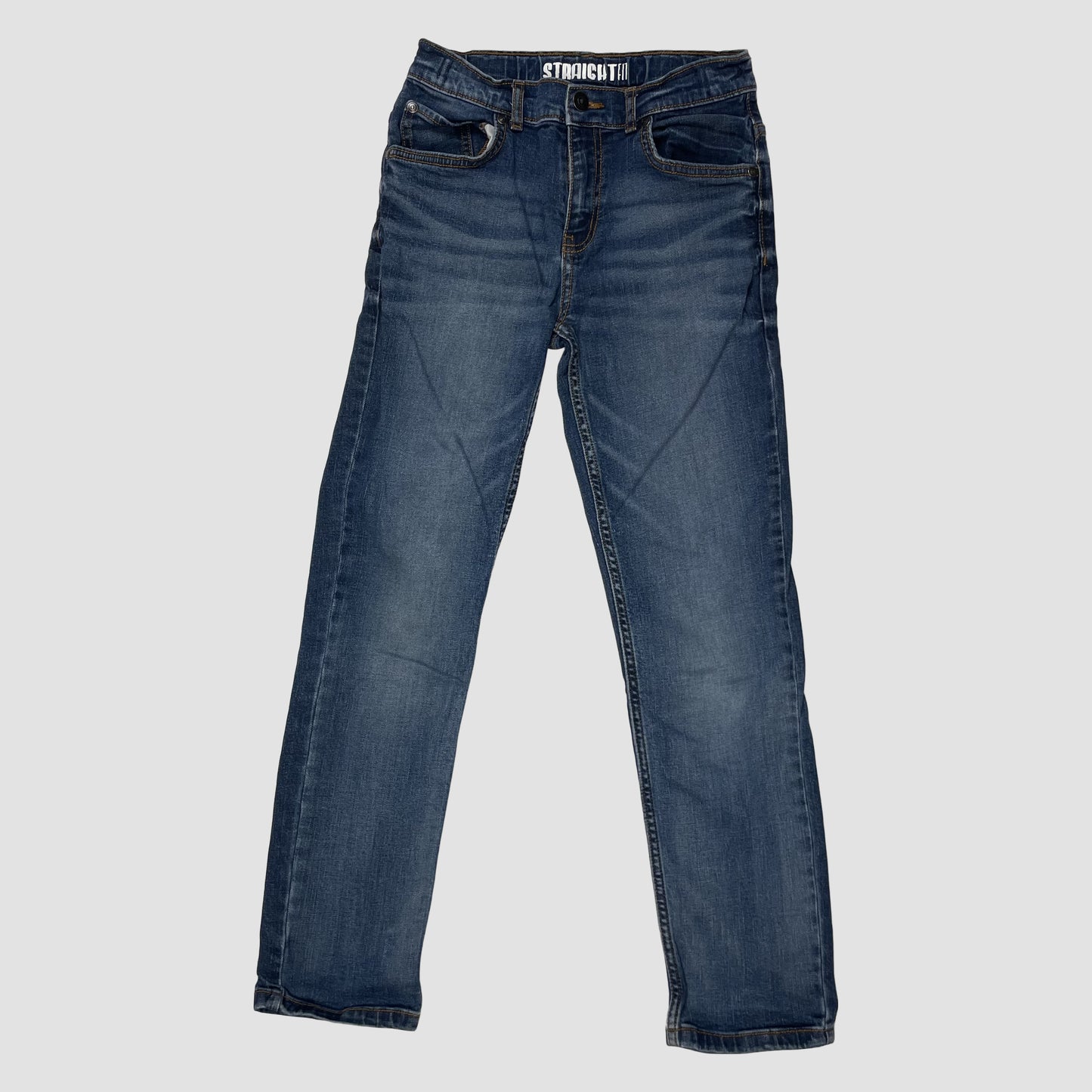 Blaue Kinder-Jeans Straight Fit von TU, Größe 140 – front