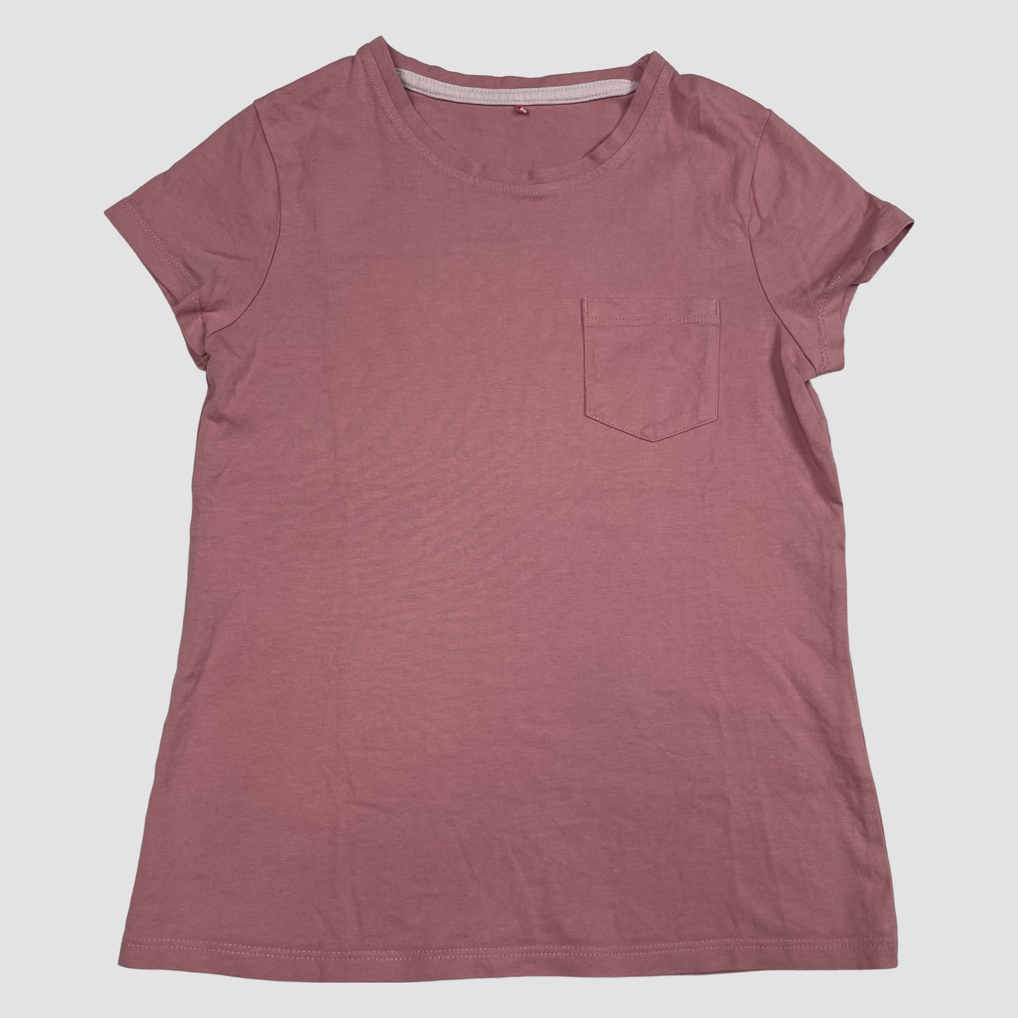 Rosa T-Shirt von George mit Brusttasche, Größe 9–10 Jahre (135–140 cm) – front