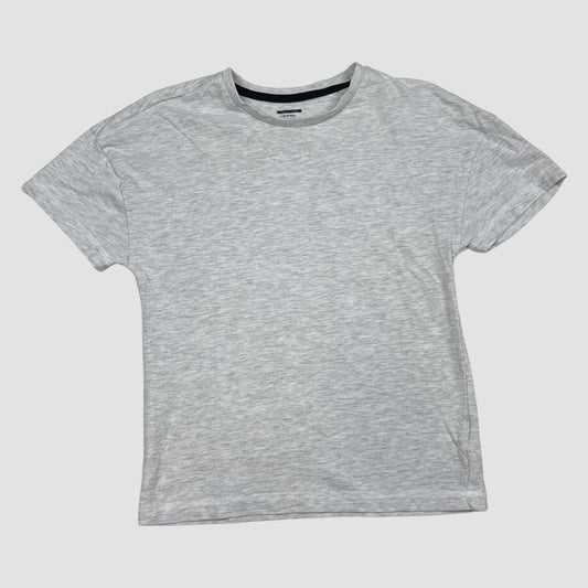 Graues meliertes T-Shirt von F&F, Größe 7–8 Jahre