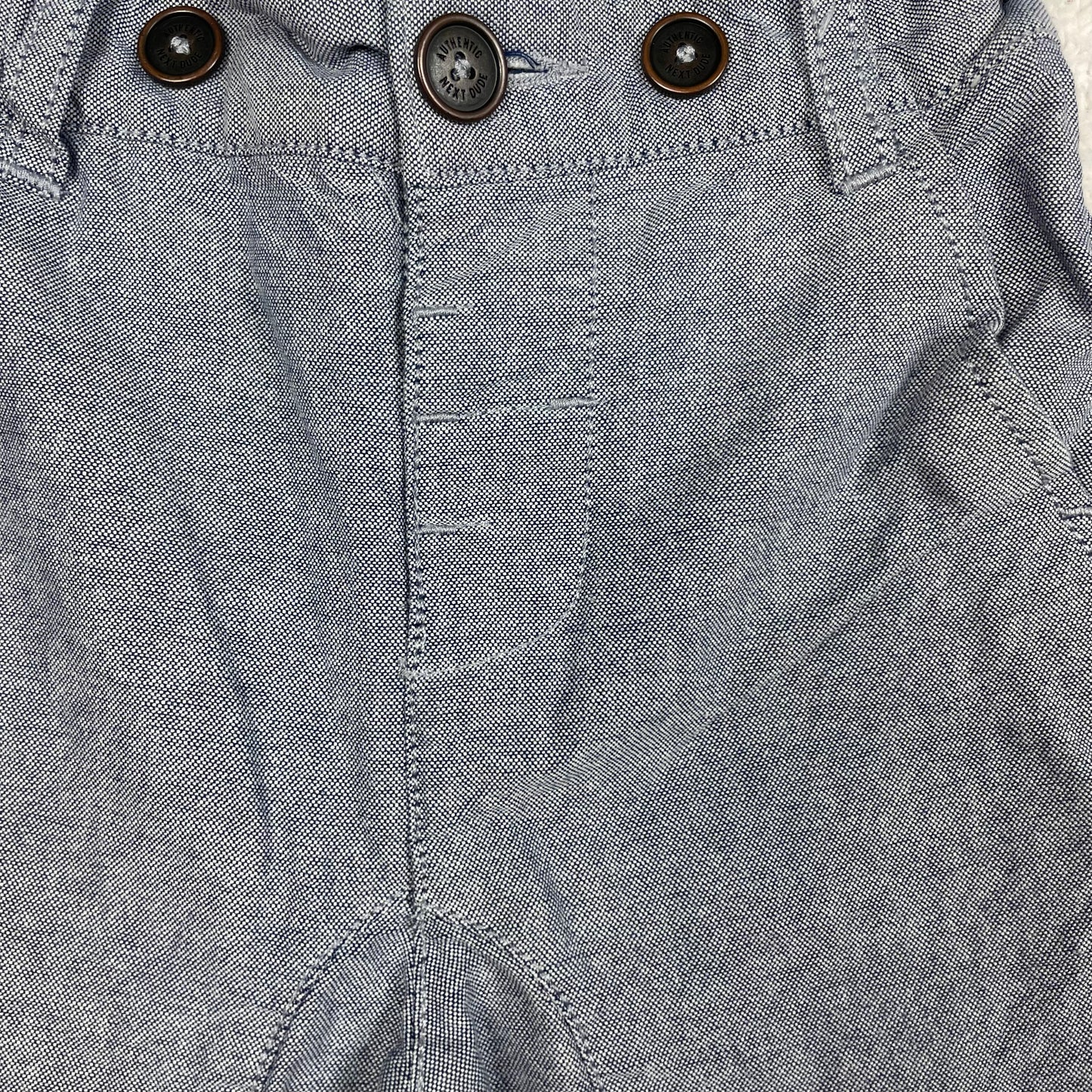 Graue Babyhose aus Baumwolle von Next, Größe 80 (9–12 Monate) – detail