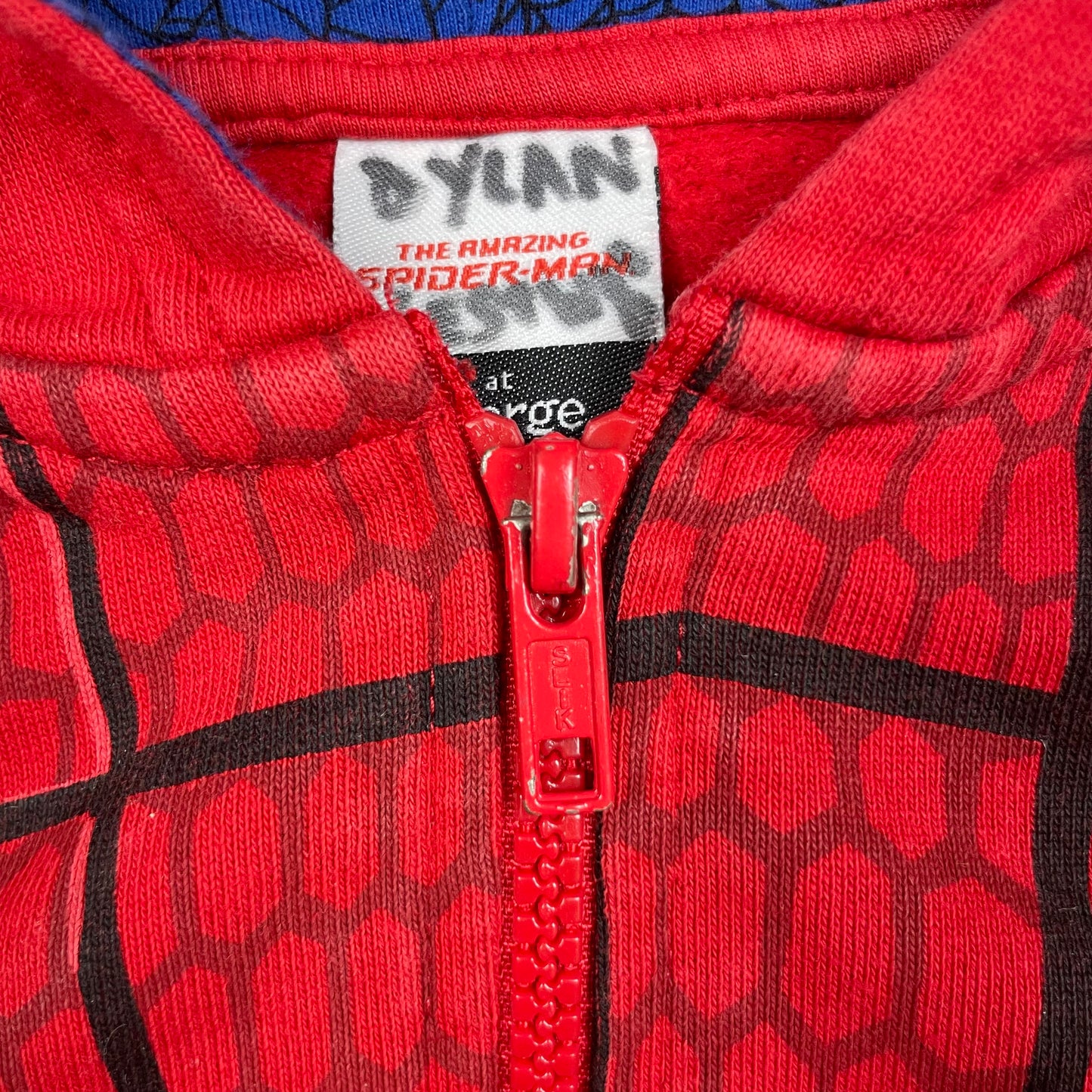 Rote Spider-Man Kapuzenjacke von George, Größe 4–5 Jahre (104–110) – detail