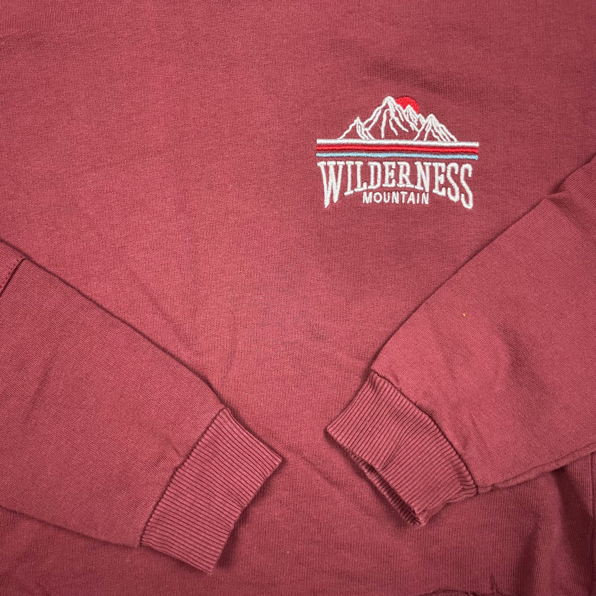 Brauner Kapuzenpullover George Wilderness Mountain, Größe 10–12 Jahre – detail