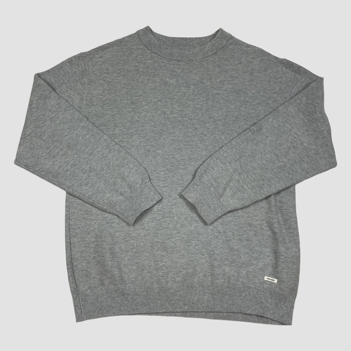 Grauer ZARA Kinder-Pullover, Größe 134/9 Jahre – front