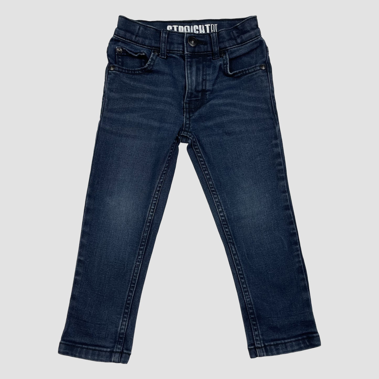 Dunkelblaue Kinderjeans Straight Fit, Größe 98 (3 Jahre), von Tu – front