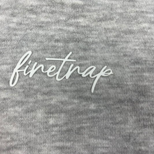 Graue Kapuzenjacke mit Reißverschluss und schwarzen Schulterpartien, Größe 122/128 3