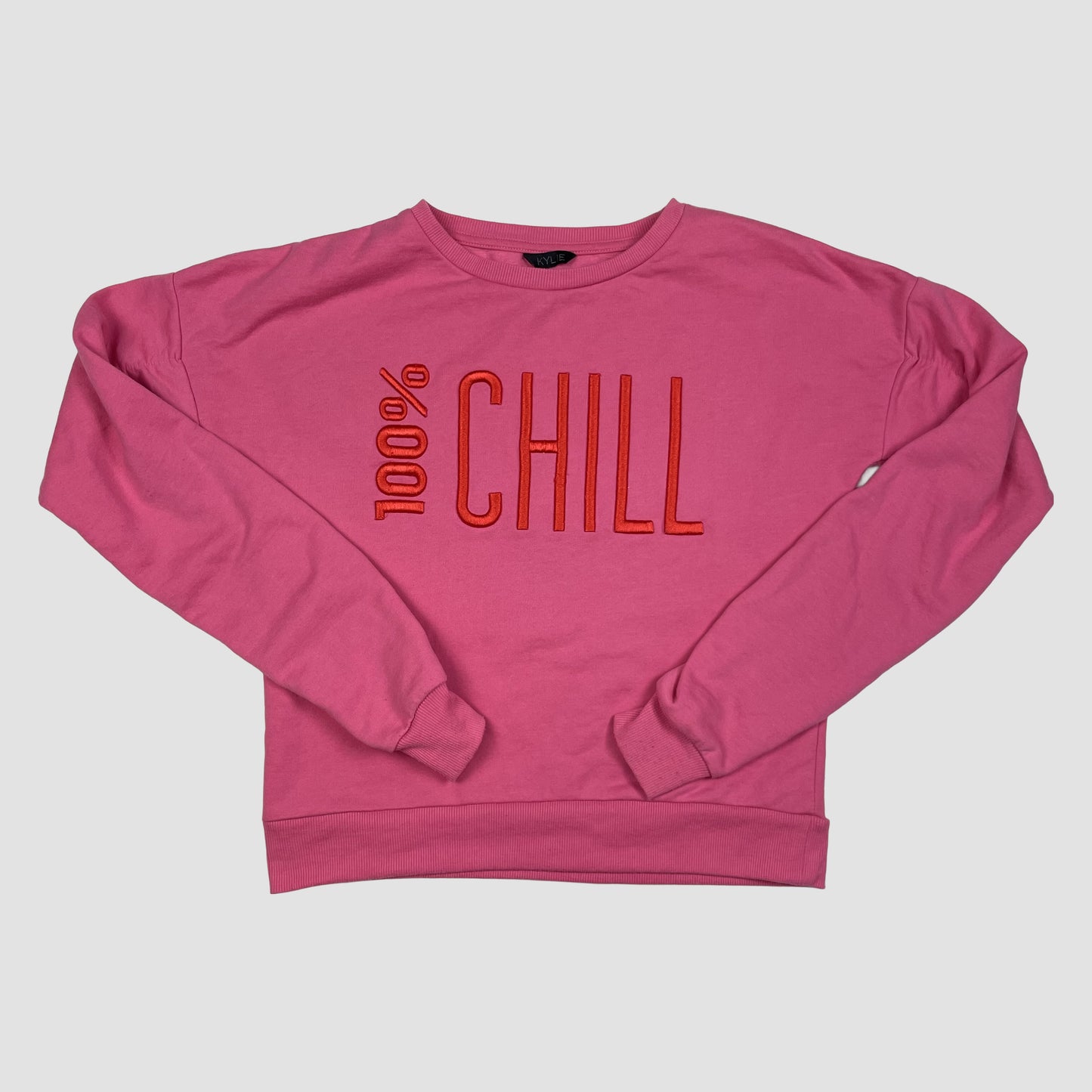Pinkes Kinder-Sweatshirt mit 100% CHILL