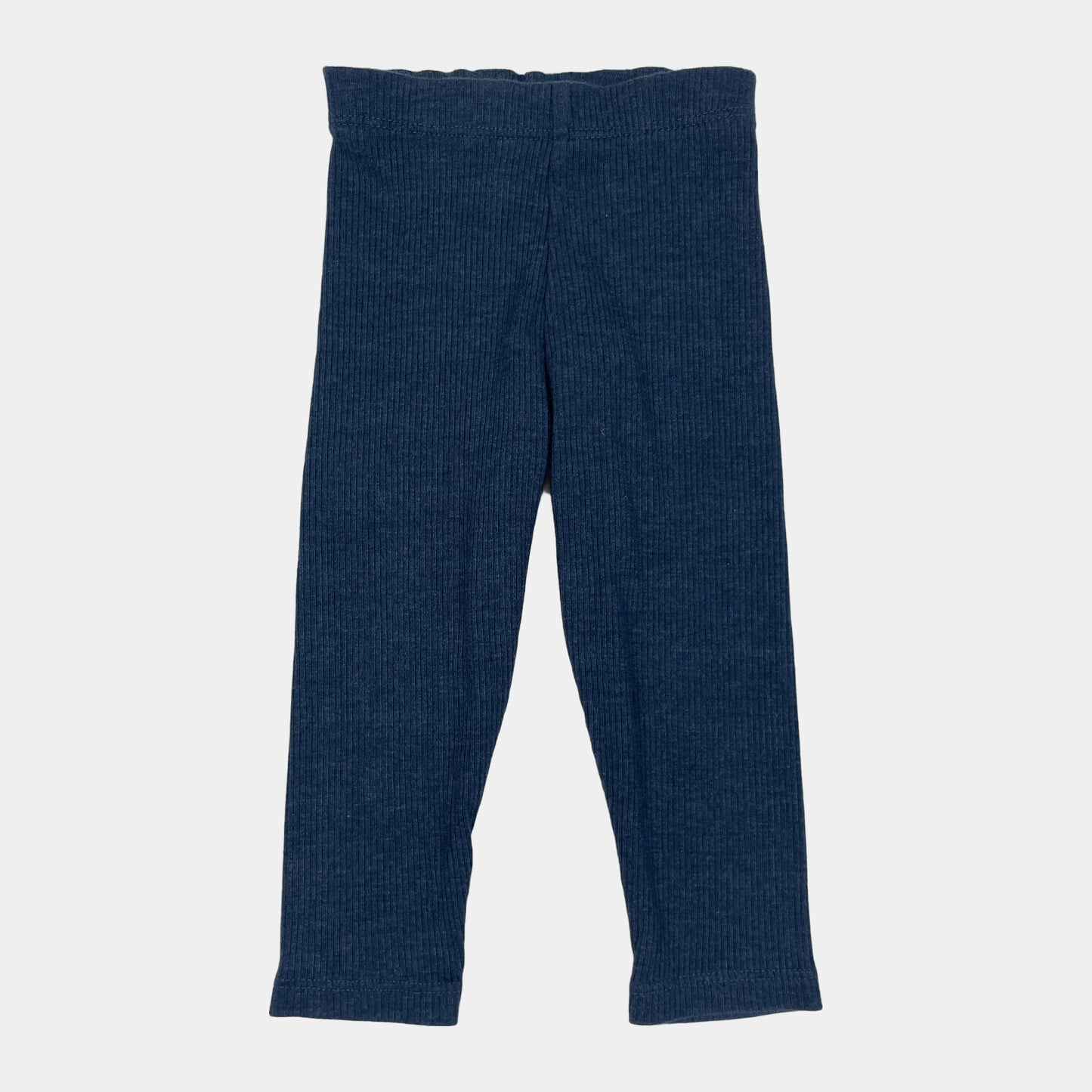 Blaue Ripp-Leggings, Größe 6–9 Monate