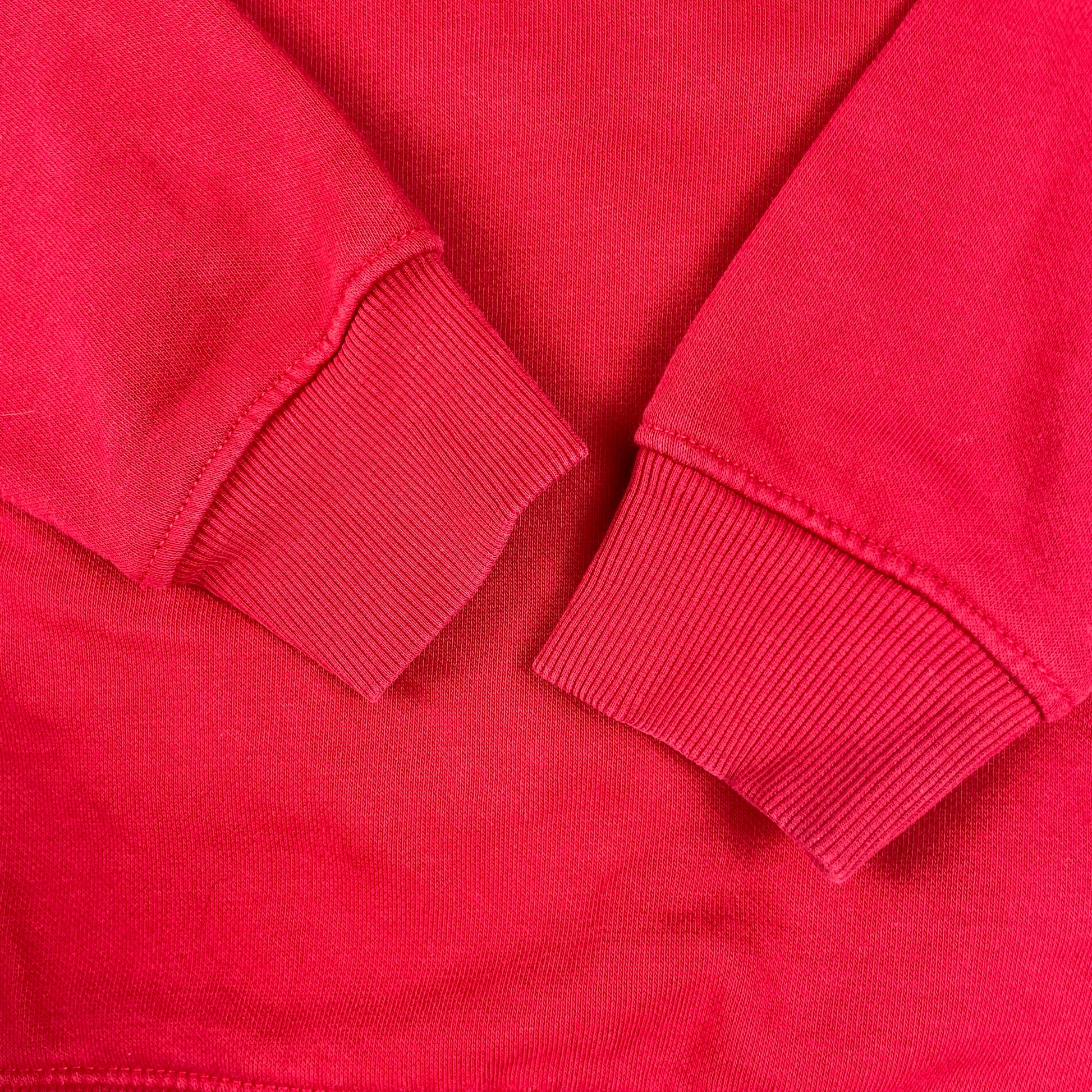 Rotes Kinder-Sweatshirt, Größe 8–9 Jahre – detail
