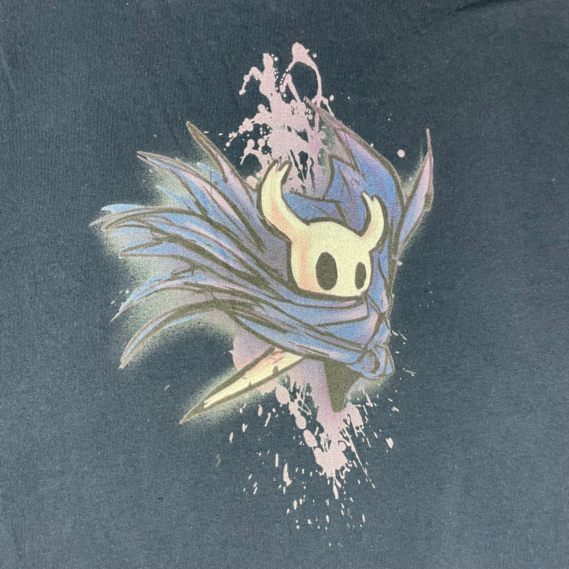 Dunkelblaues T-Shirt mit Grafikprint, Rabbit Skins Youth L