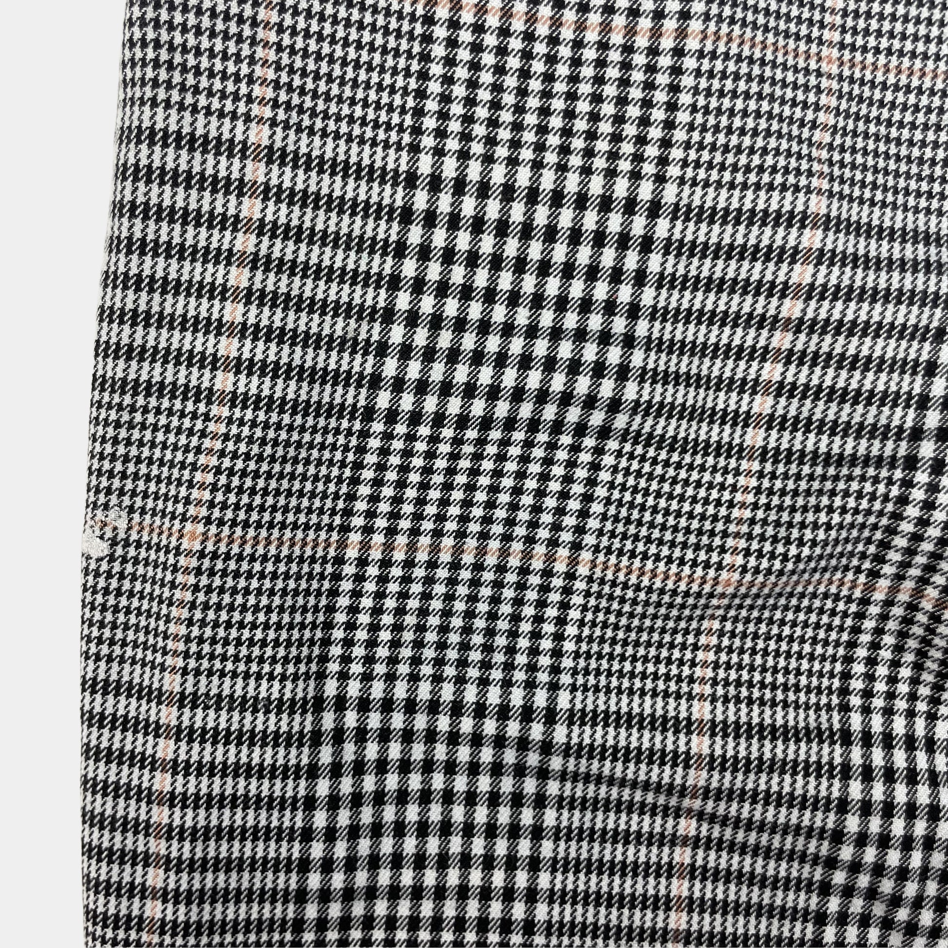 Graue karierte Kinderhose mit Schleife, Größe 104, von H&M – detail