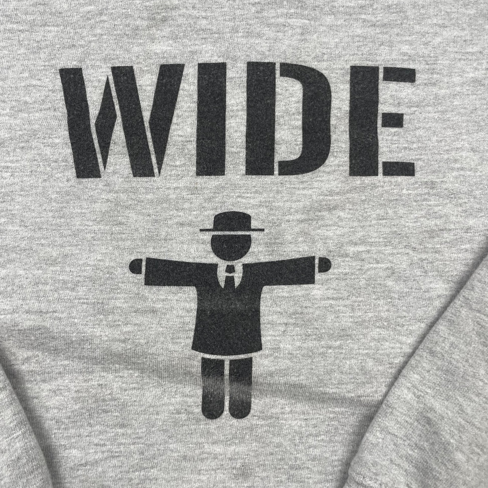 Graues Kinder-Sweatshirt mit WIDE-Print, Größe 9–10 Jahre – detail