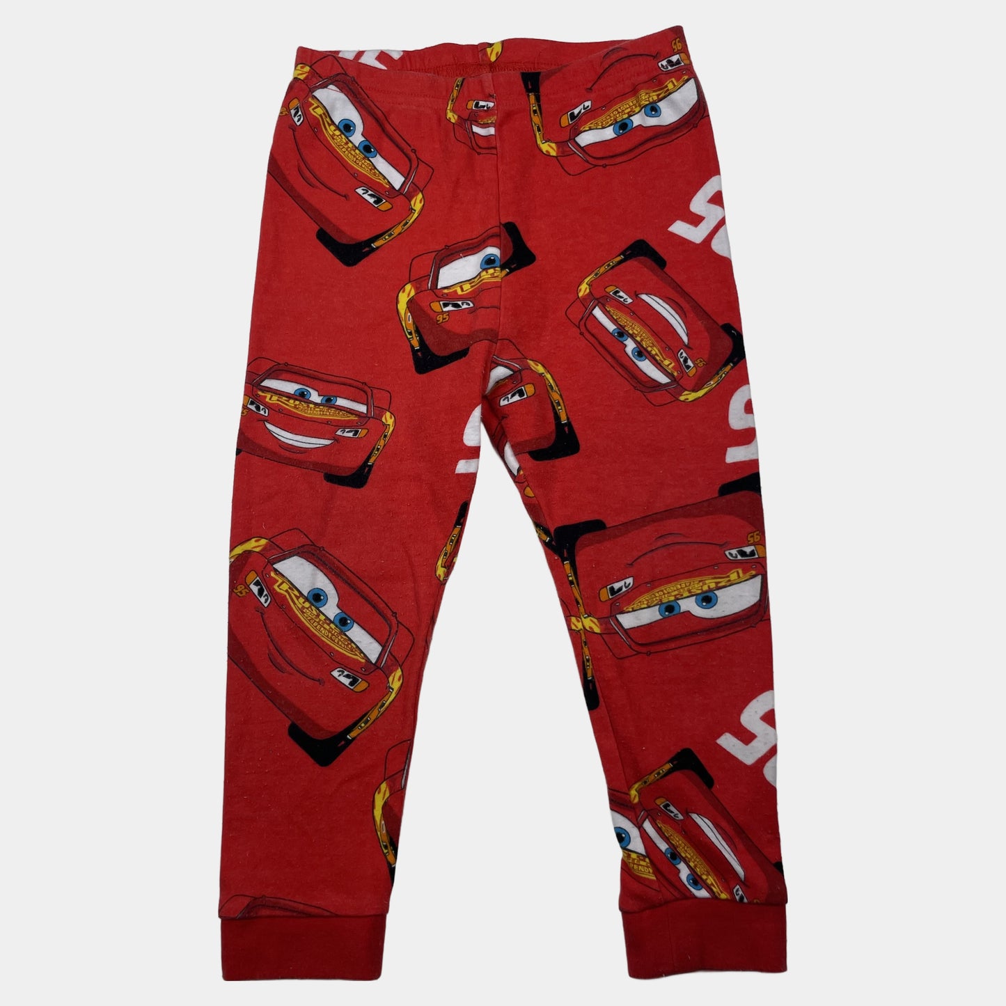 Rote Kinderhose mit Disney Cars Lightning McQueen Print, Größe 2–3 Jahre