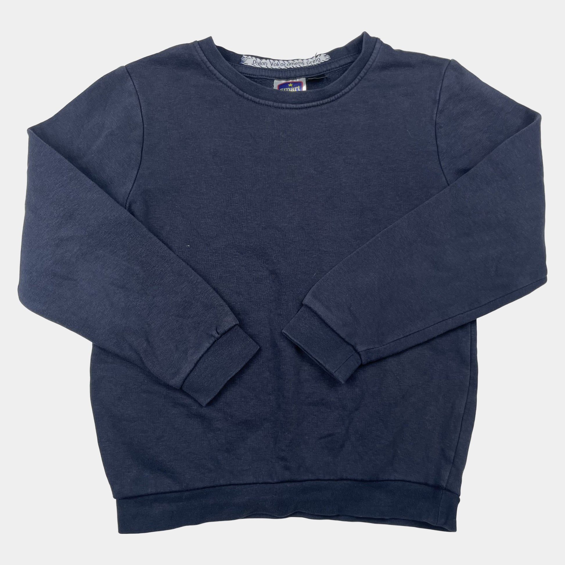 Dunkelblaues Kinder-Sweatshirt von Smart Start in Größe 122/128 – front