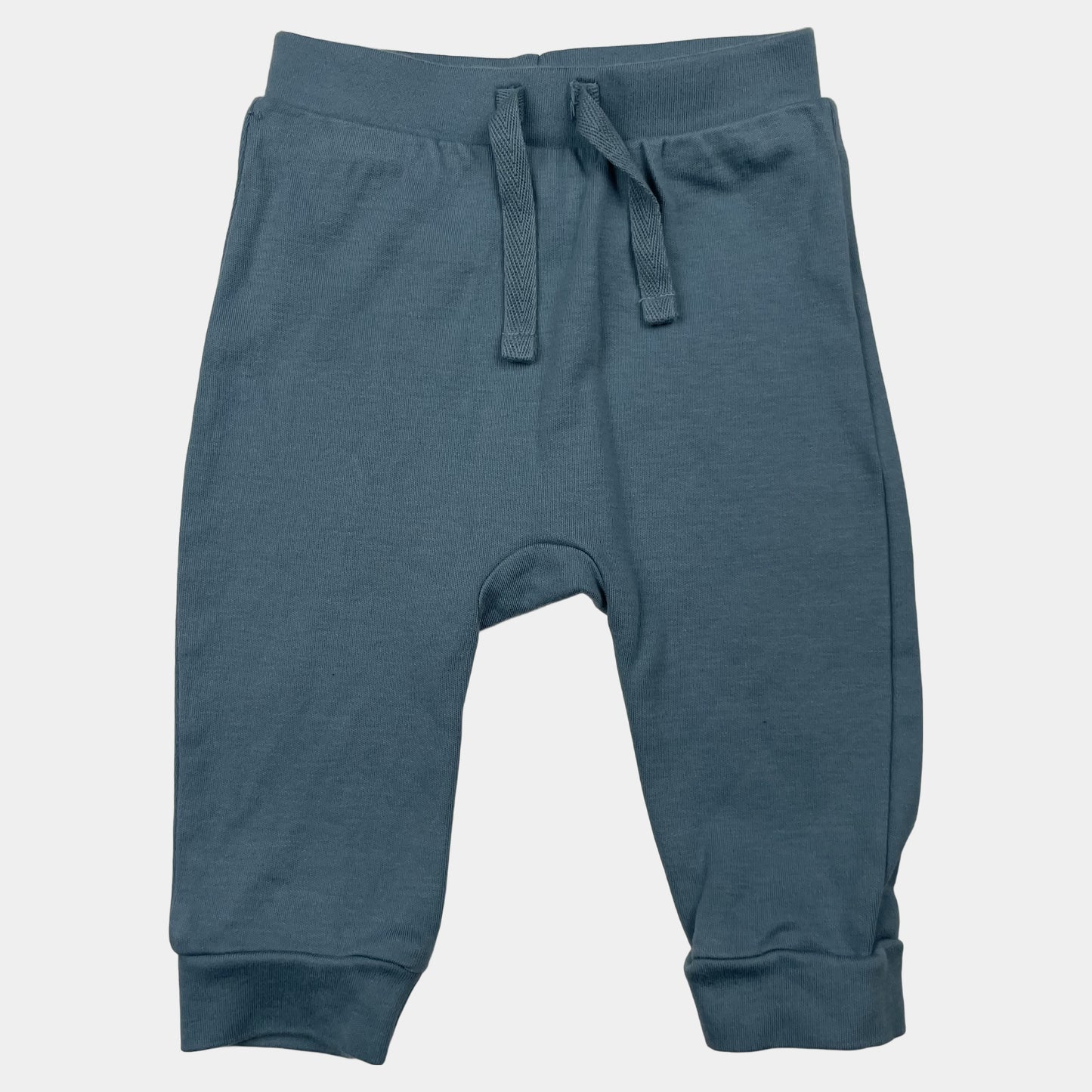 Blaue Baby-Jogginghose aus Baumwolle mit Kordelzug, Größe 3–6 Monate – front