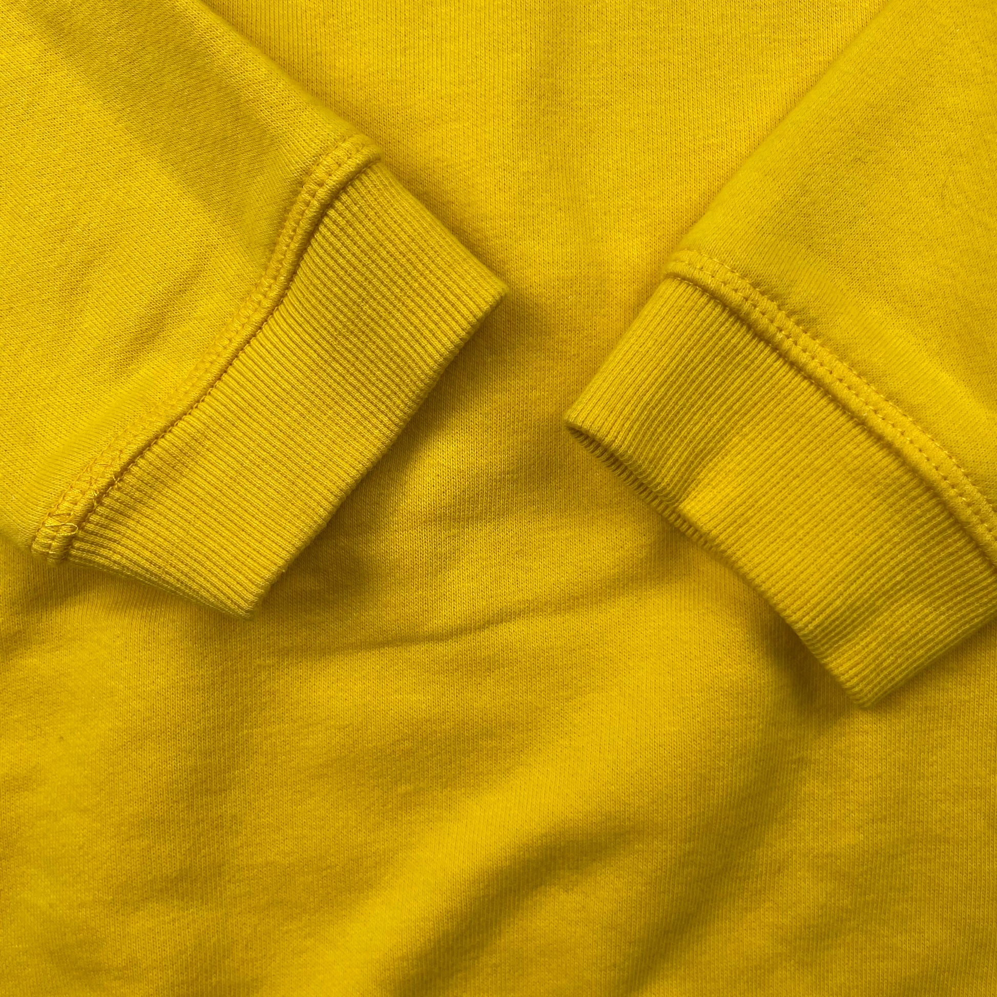 Gelber Kinder-Kapuzenpullover mit Bärengesicht und Punkten, Größe 13–14 Jahre – detail