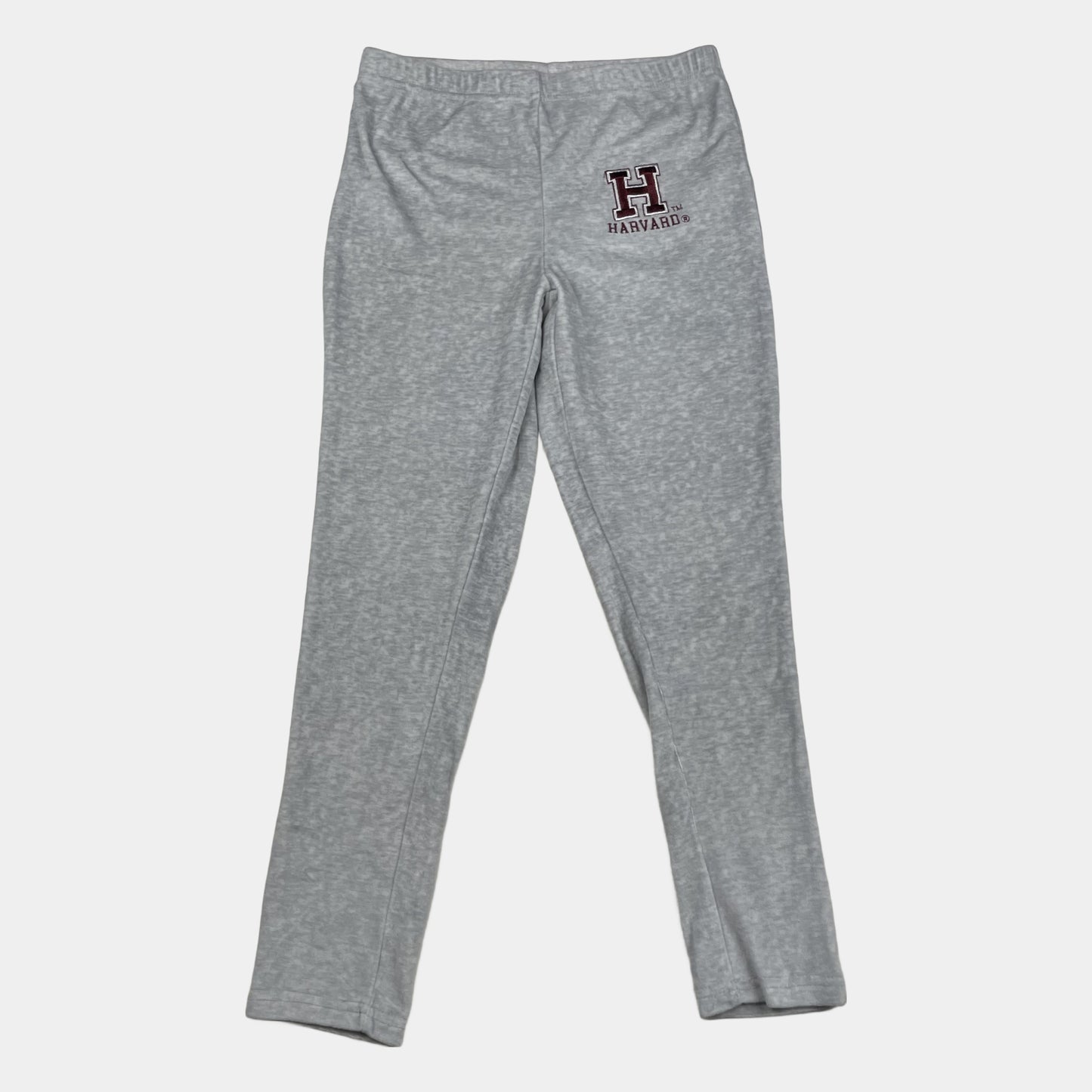 Graue Sporthose aus Polyester mit Logo-Aufdruck auf dem linken Bein. – front