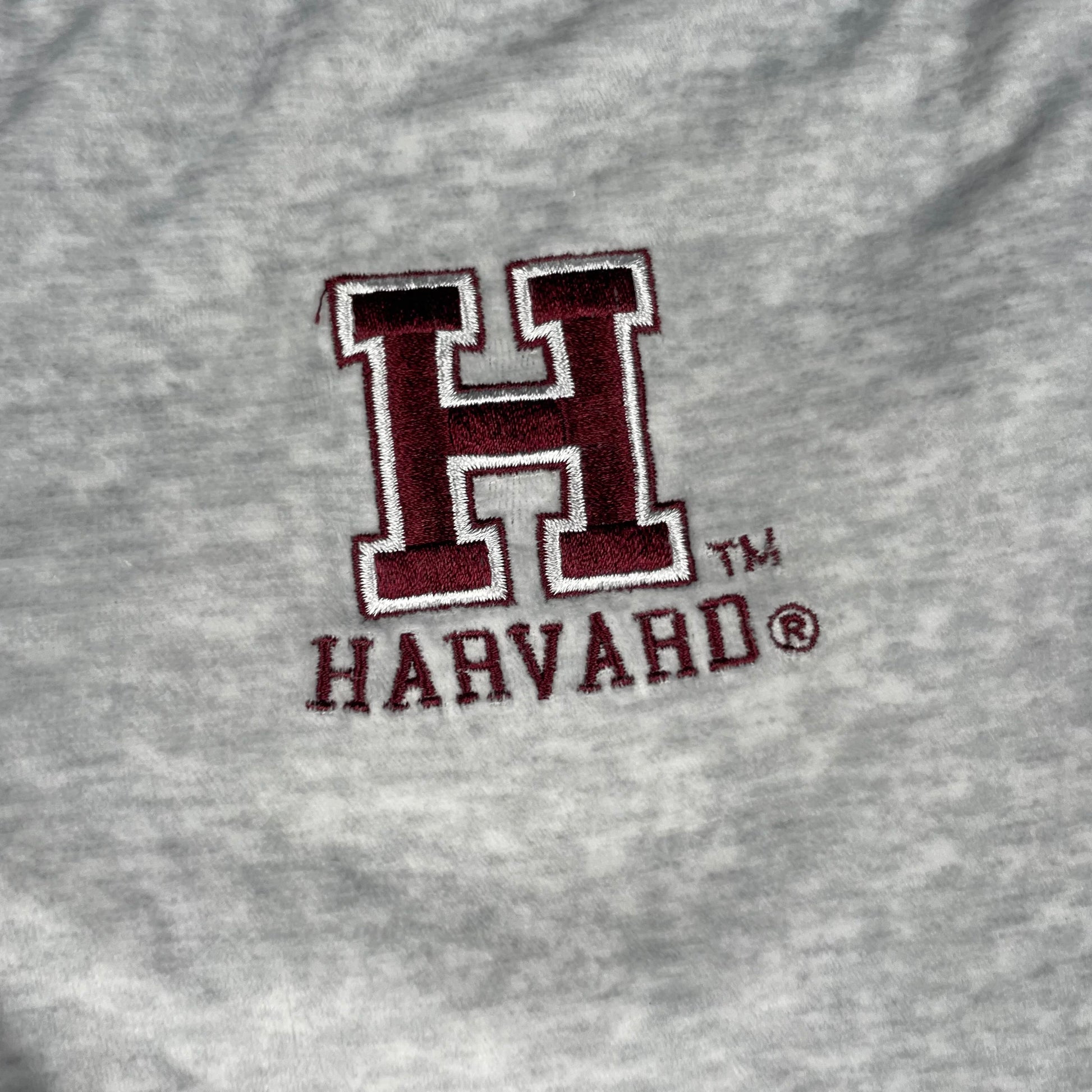 Graue Sporthose aus Polyester mit Logo-Aufdruck auf dem linken Bein. – detail