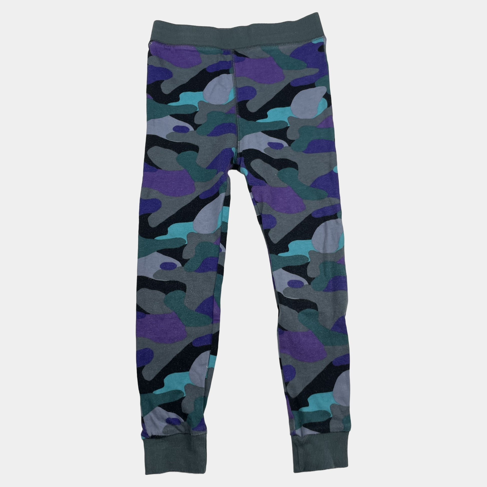Bunte Baumwoll-Leggings mit Camouflage-Muster für Kinder, Größe 5–6 Jahre – front