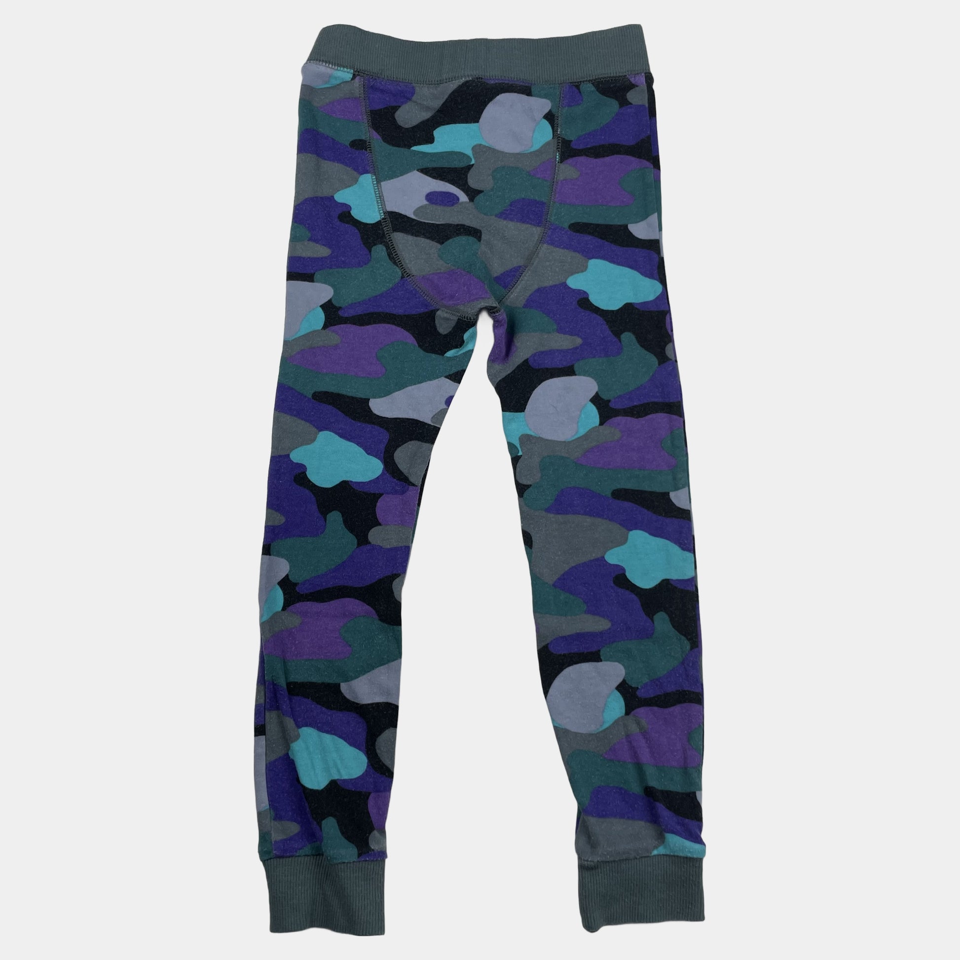 Bunte Baumwoll-Leggings mit Camouflage-Muster für Kinder, Größe 5–6 Jahre – back