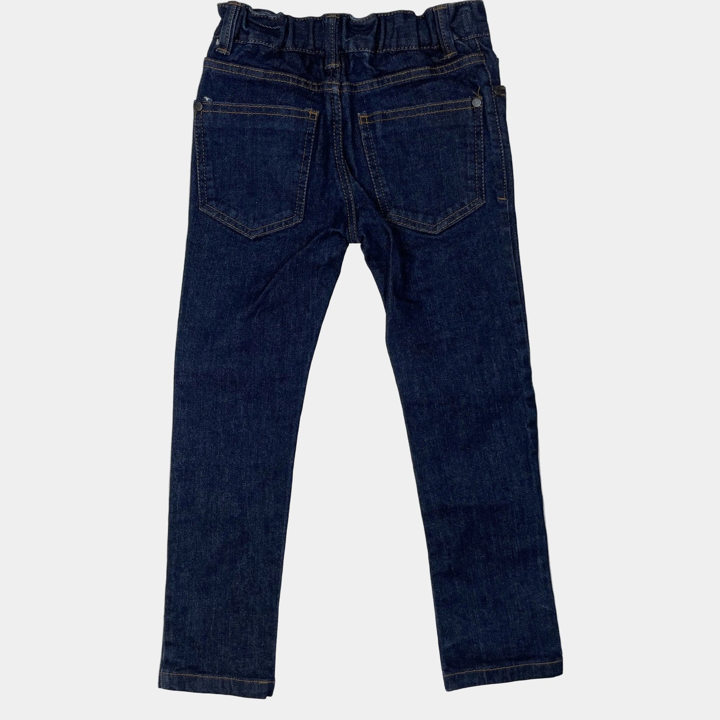 Dunkle Denim-Hose mit geradem Schnitt von Next in Größe 7 Jahre – back