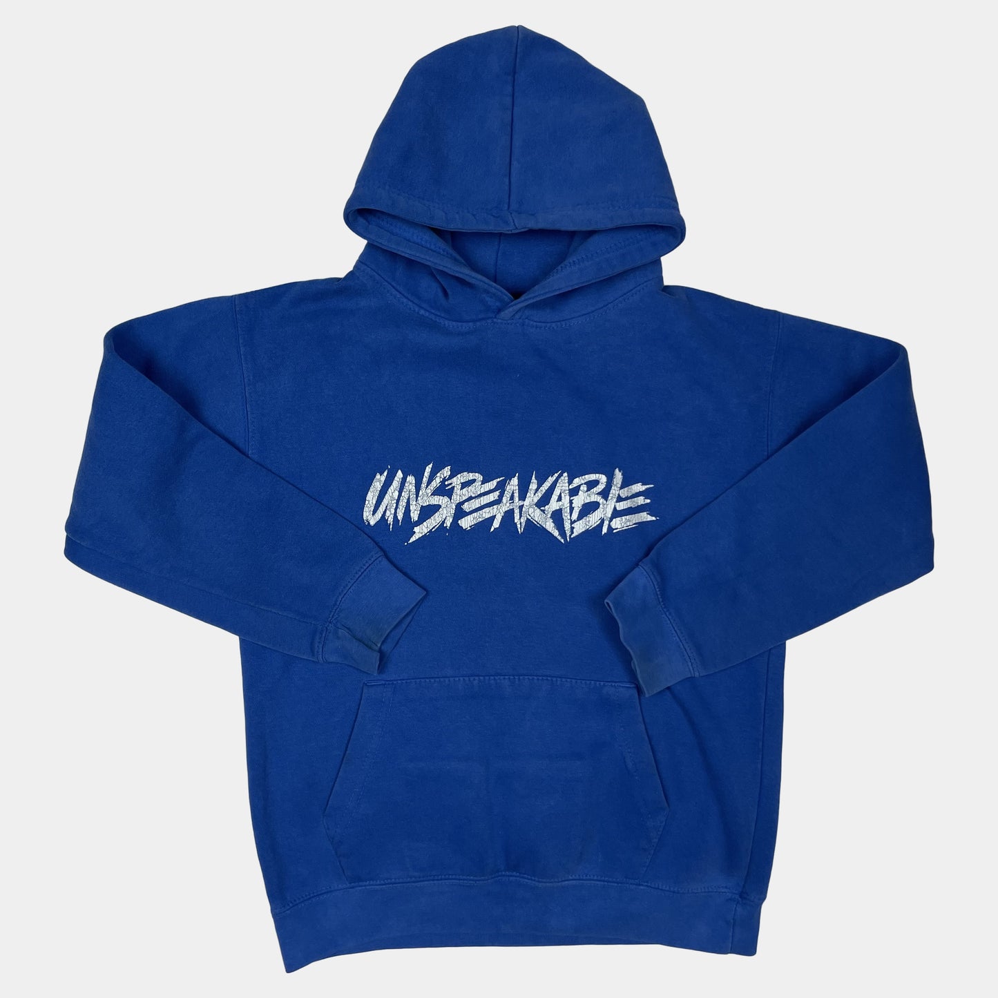 Blaues Kapuzen-Sweatshirt mit Logo-Aufdruck für 9-11 Jahre – front