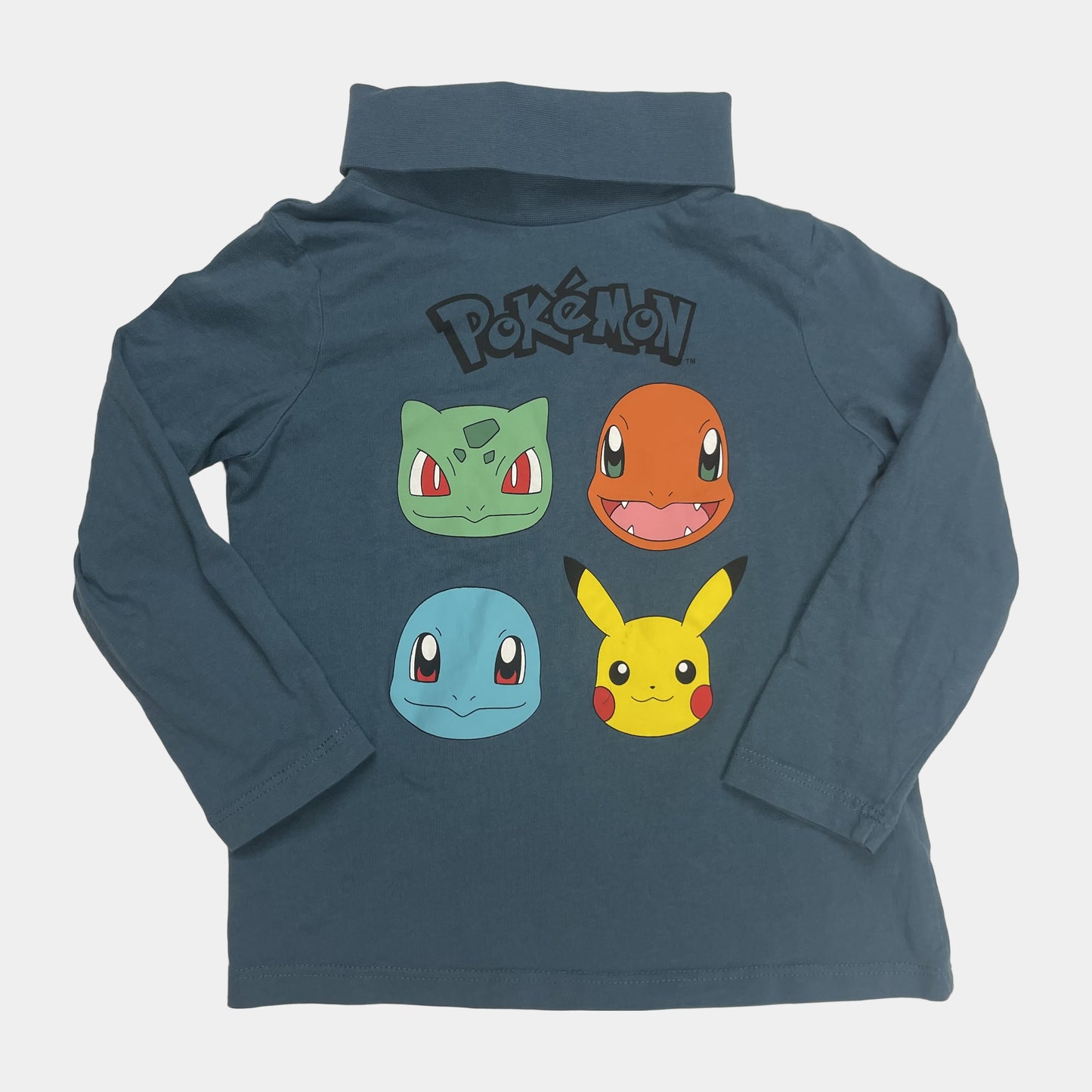 Blauer Baumwoll-Pullover mit Pokémon-Design für Kinder, Größe 104 – front