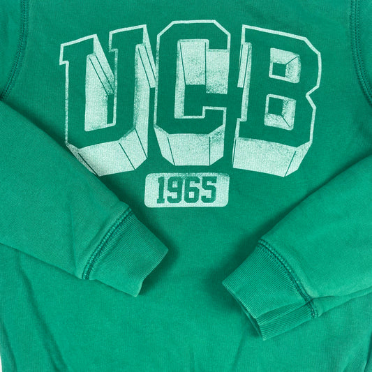 Grünes Sweatshirt mit großem Logo-Print – detail