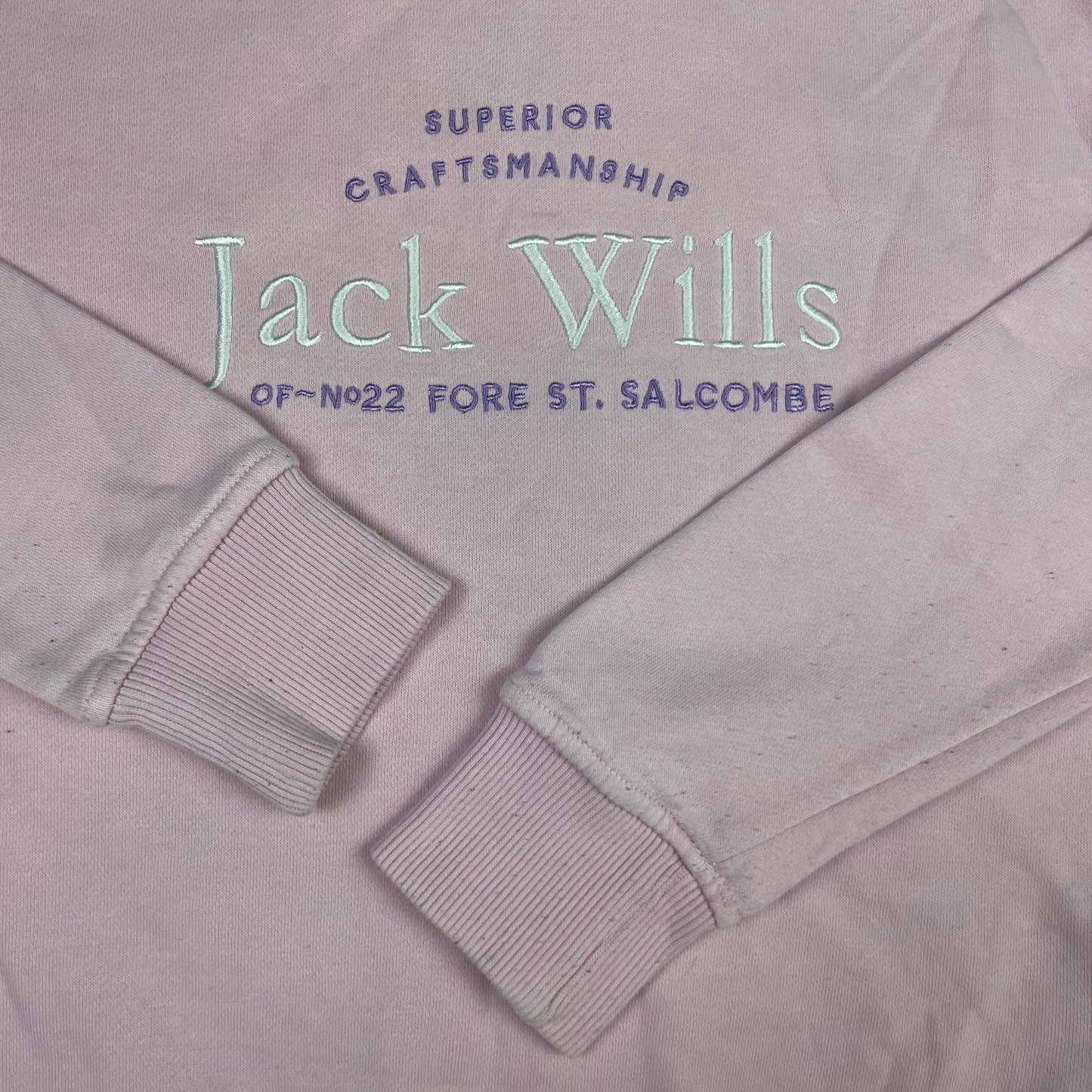 Rosa Sweatshirt mit Logo-Aufdruck – detail