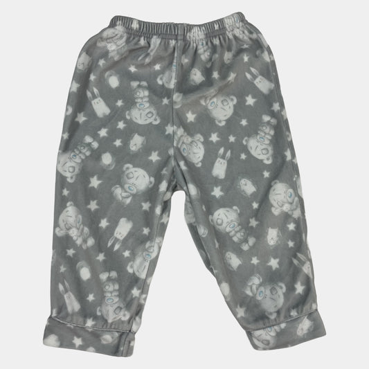 Graue Hose mit Bären- und Sternmuster für Babys 9-12 Monate