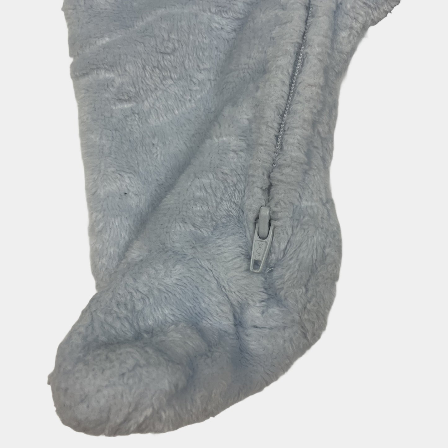 Blauer Fleece-Overall mit Dinosaurier-Motiv