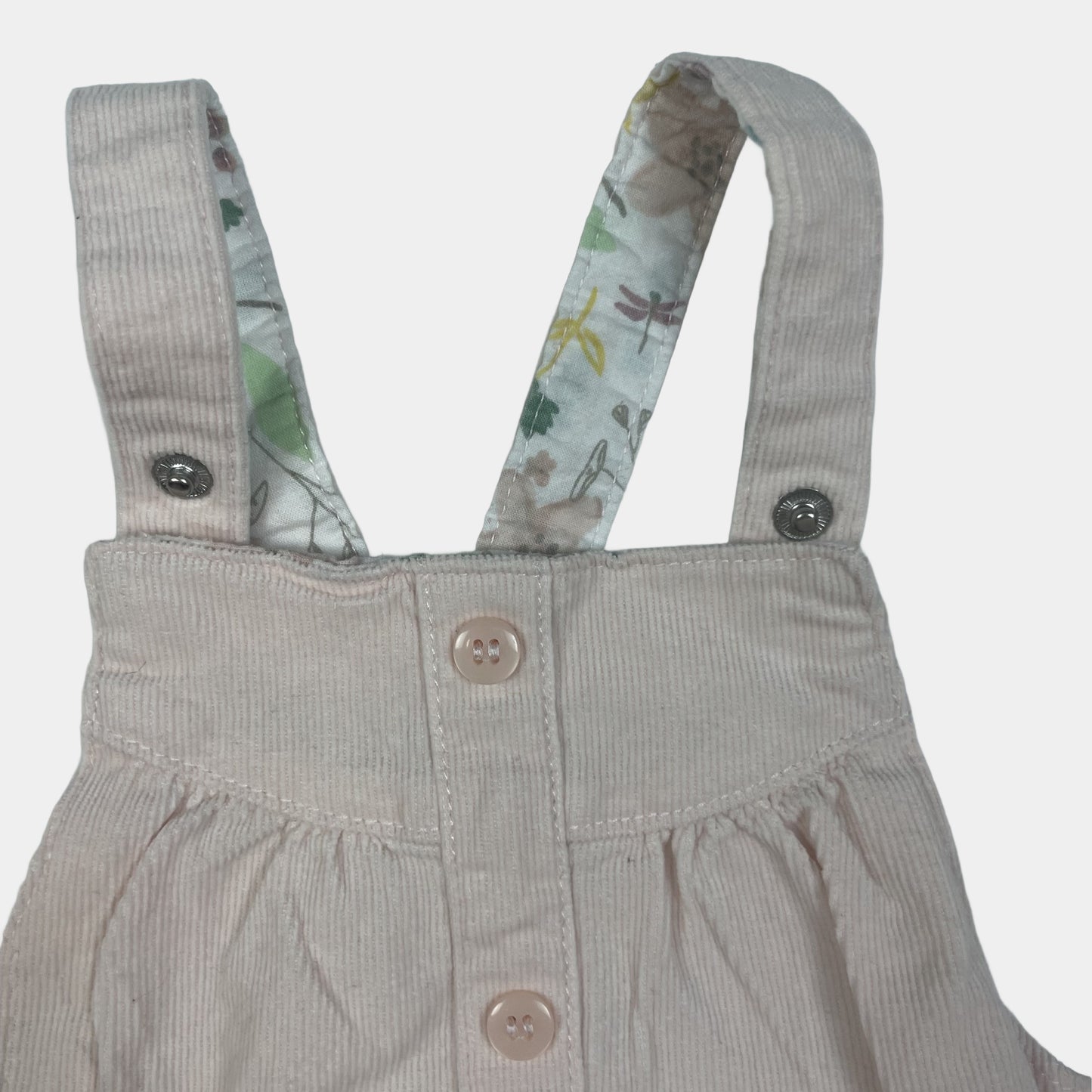 Heller Cord-Latzrock mit Knopfleiste von Mini Club, Größe 3-6 Monate – fabric