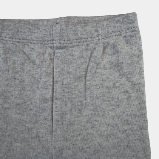 Grau melierte Baby-Jogginghose mit elastischem Bund und Bündchen von George – detail